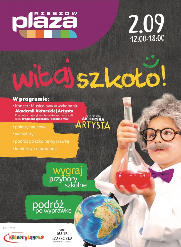 Powitanie szkoły w CH Plaza Rzeszów - będą konkursy, warsztaty i koncerty